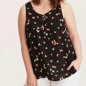 Torrid Butterfly Print Sleeveless Top
